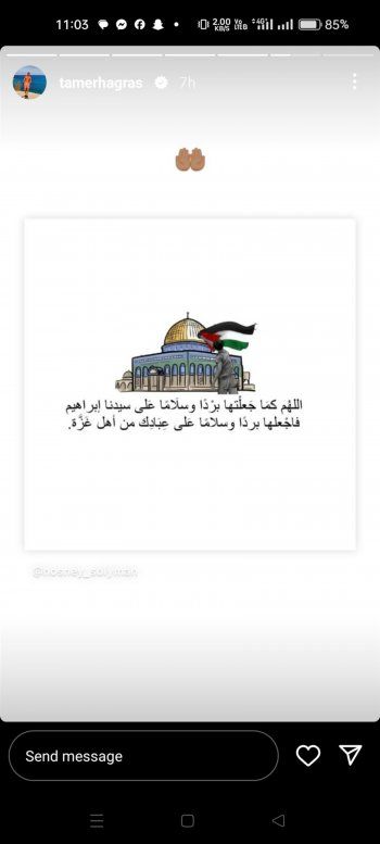 شاهد .. تامر هجرس : "كلنا فلسطين"