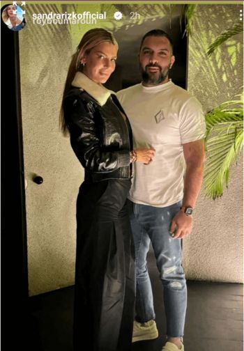 شاهد .. ملكة جمال لبنان لعام 2000 تطل برفقة حبيبها.. والجمهور يتفاعل مع جمالهما