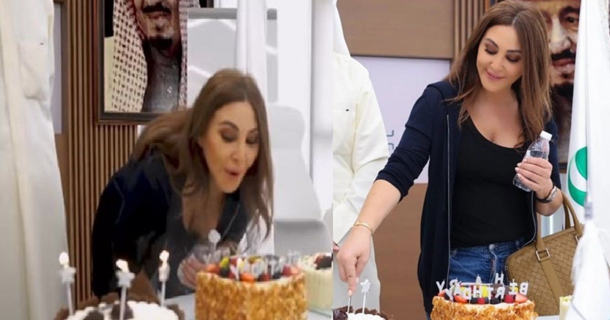 شاهد .. احتفال لـ إليسا بمناسبة عيد ميلادها في السعودية - بالفيديو
