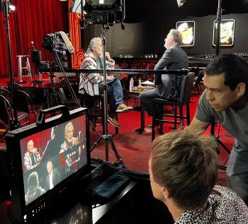 شاهد .. بالصور- المواجهة الثانية بين باسم يوسف وبيرس مورغان