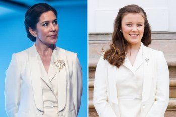 شاهد .. الأميرة الحسناء ليونور اختارت بدلة بيضاء .. إليكم جولة على إطلالات الملكة ليتيزيا وكيت ميدلتون وميغان ماركل بالبدلات البيضاء