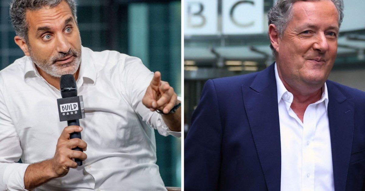 شاهد .. بالصورة - هذا ما يقصده باسم يوسف في ملابسه بمقابلته الأخيرة مع بيرس مورغان