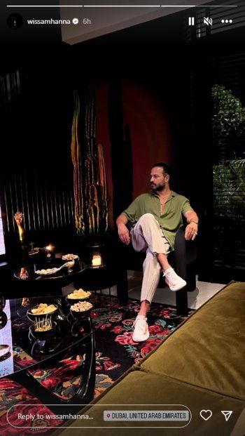 شاهد .. بالصورة- وسام حنا يتألق بالكاجوال في دبي