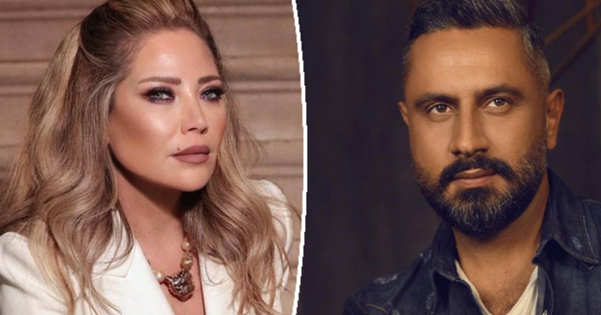 شاهد .. بالصور- قبلة حميمة تجمع سلافة معمار وقيس الشيخ نجيب.. وتحدث ضجة واسعة