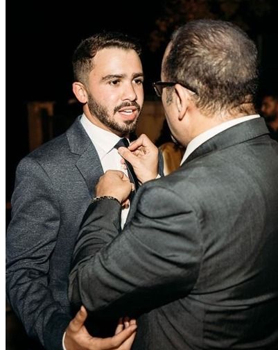 نجل هشام عباس في عيد ميلاده : عريس زي القمر