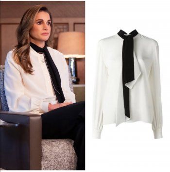 شاهد .. قميص الملكة رانيا المميز .. هذه تفاصيله