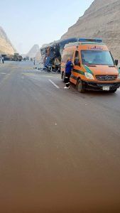 أخبار مصر | بالأسماء .. إصابة أكثر من 7 أشخاص في حادث انقلاب على الطريق الدولي