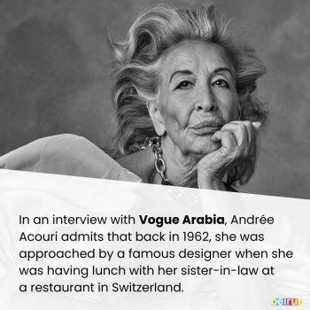 شاهد .. أندريا عقوري أول عارضة أزياء لبنانية عالمية.. كانت معلمة جورجينا رزق وهذا سبب إعتزالها!