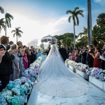 شاهد .. بصور من زفافهما.. تيفاني ترامب تعايد زوجها اللبناني مايكل بولس بذكرى زواجهما