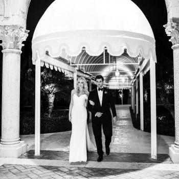 شاهد .. بصور من زفافهما.. تيفاني ترامب تعايد زوجها اللبناني مايكل بولس بذكرى زواجهما