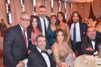 شاهد .. هكذا أطلت داليا البحيري في زفاف إبنة شقيقتها .. ومصطفى قمر ومحمود العسيلي يحييان الحفل