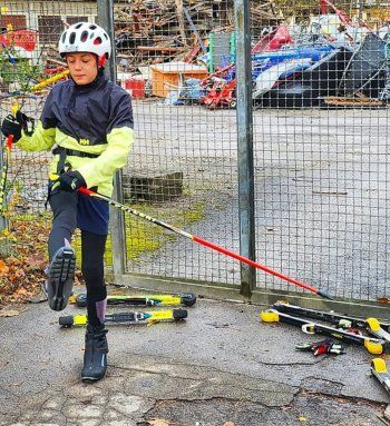 شاهد .. بالصور- إبن أحمد الفيشاوي يمارس هذه الرياضة..و الاخير يعبر عن فخره