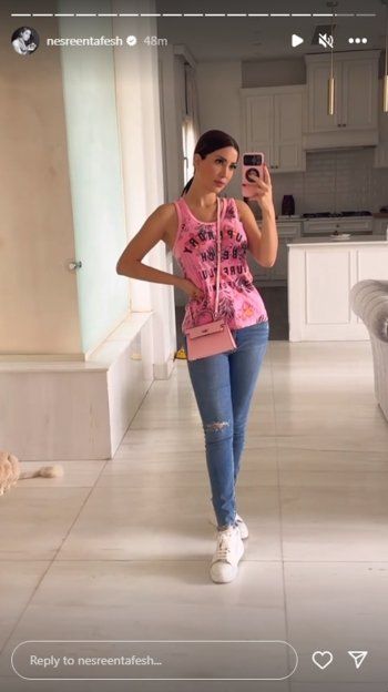 شاهد .. بالصور- بالكاجوال البسيط..نسرين طافش تتألق بجمالها