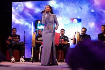 شاهد .. بالصورة-داليا مبارك تختار الرياض للإحتفال بإطلاق ألبومها 11:11