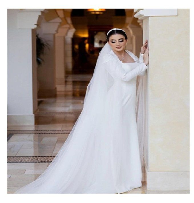 كأنها ملكة.. دانية شافعي تفاجئ الجميع بإطلالتها في حفل زفافها بدبي (صور)