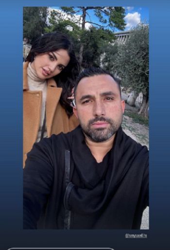 شاهد .. درة التونسية بأحدث اطلالة رومانسية لها برفقة زوجها