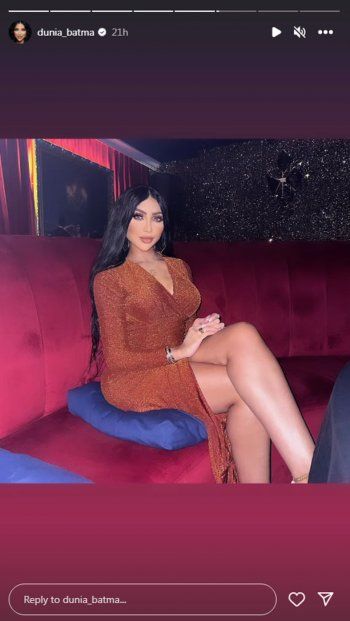 شاهد .. بالصورة - تحت عنوان الأناقة.. دنيا بطمة تتألق بفستان رائع