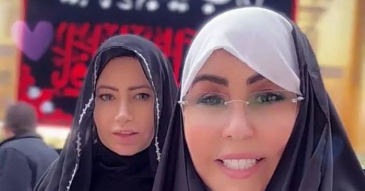 شاهد .. فجر السعيد ومي العيدان محجبتان في زيارة دينية بالعراق-بالفيديو