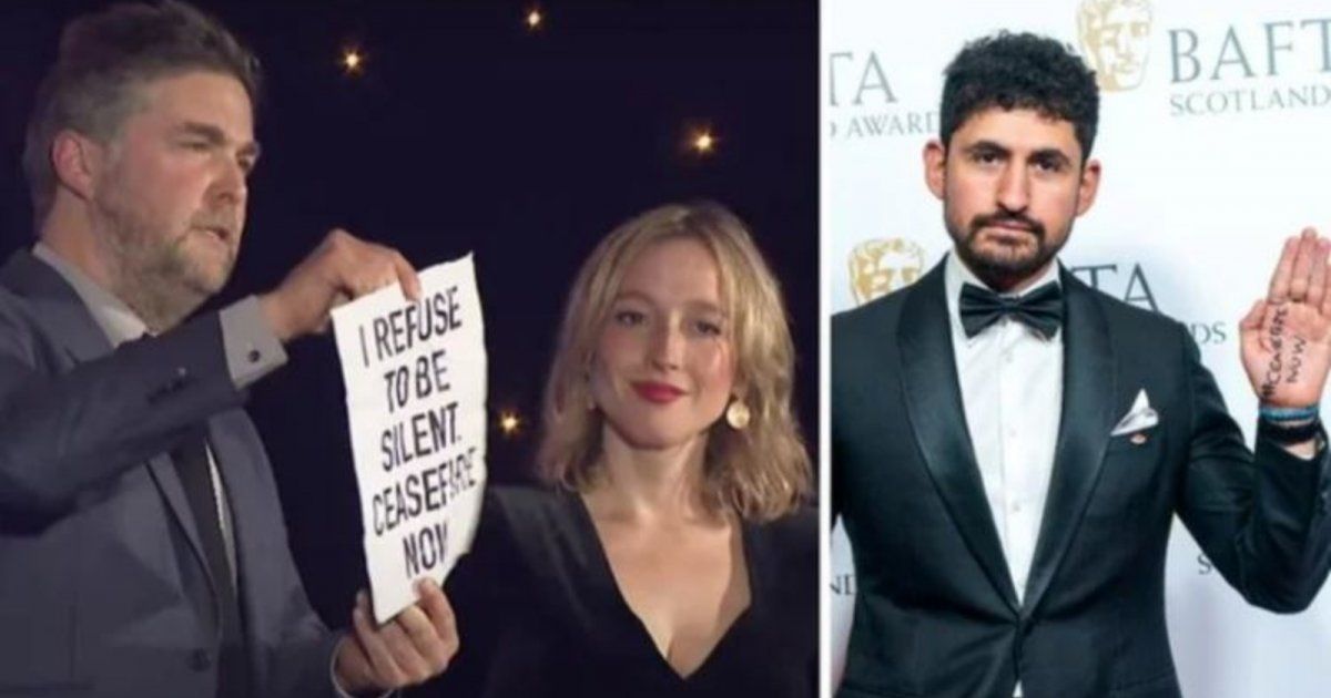 شاهد .. خلال حفل الـ "بافتا".. BBC تغضب الجمهور بتعتيمها على التضامن مع غـ زة بهذه الطريقة