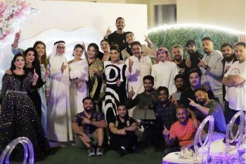 شاهد .. بعد انتهاء تصوير مسلسلها الجديد "خواتي غناتي".. إلهام الفضالة تحتفل بهذه المناسبة على طريقتها الخاصة