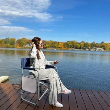 شاهد .. بالصور- ريان حركة تشارك لحظات إصطيادها للسمك في أميركا .. وجمالها حديث الكثيرين