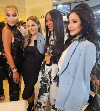 شاهد .. بالصور- إلى جانب مايا دياب و ناعومي كامبل..لجين عمران تتالق في حلبة سباق الفورمولا 1 في أبو ظبي