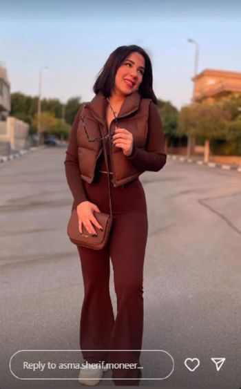 شاهد .. أسما شريف منير تخطف الأنظار باللون البني والباروكة مرة أخرى