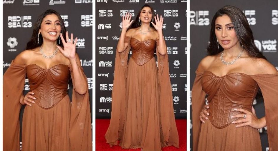 تعالي شاهد دينا الشربيني علي سجادة مهرجان البحر الأحمر : تخنت وبقت قمر