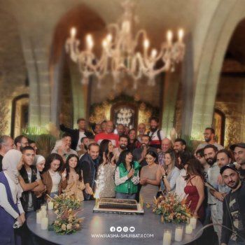 شاهد .. رشا شربتجي تحتفل بإنتهاء تصوير "المهرج" مع فريق العمل