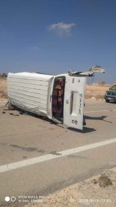 أخبار مصر | إصابة أكثر من 6 أشخاص في حادث انقلاب على الطريق الأوسطي.. تفاصيل مروعة