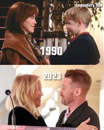 شاهد .. بعد 33 عاماً .. نجما Home Alone في صور جديدة سوياً وبكاء خطيبة ماكولاي يسيطر على الحدث