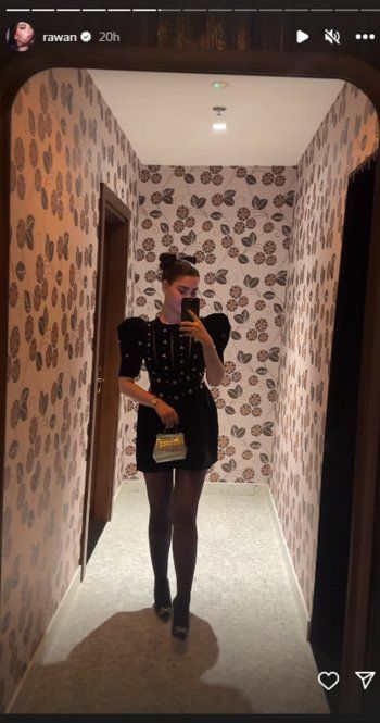 شاهد .. بالصور- بفستان أسود قصير..روان بن حسين تسحر الجمهور بلطافتها وأنوثتها