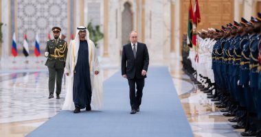 بن زايد وبوتين يؤكدان أهمية العمل لإيجاد سلام دائم وشامل للقضية الفلسطينية