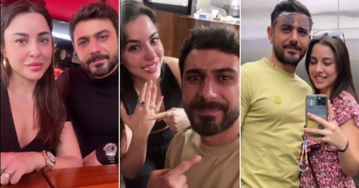 شاهد .. بأول ظهور علني لهما سوياً.. سارة أبي كنعان ووسام فارس يختاران اللون نفسه