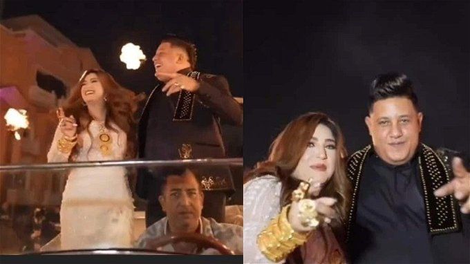 ذهب وقاعات ضخمة وسيارة كلاسيك .. هجوم على سبوع ابنة حمو بيكا