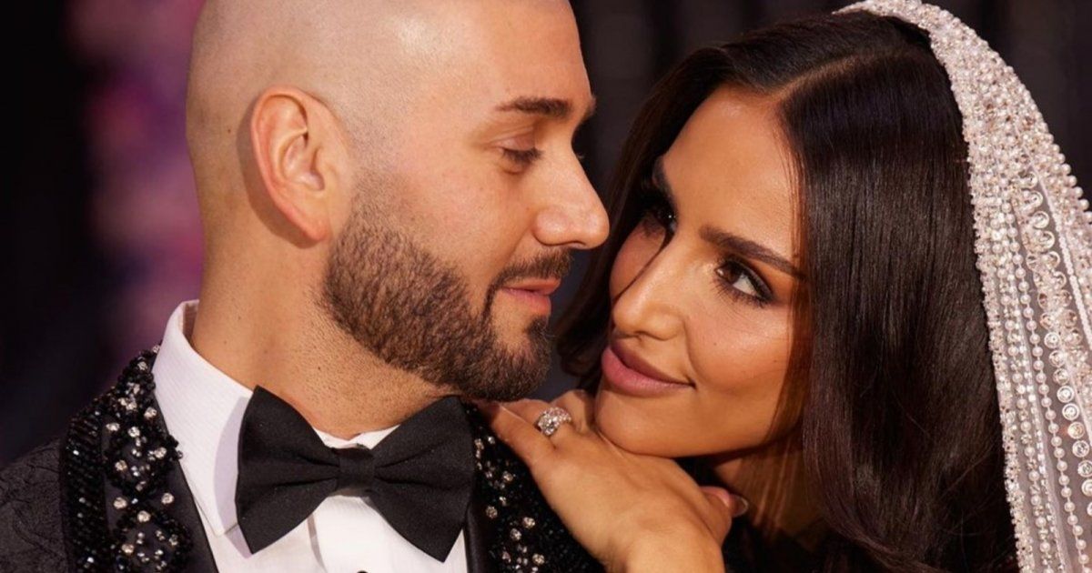 شاهد .. الصور الأولى من زفاف مساري على حبيبته سحر غوليستاني.. وفستانها يخطف الأنظار