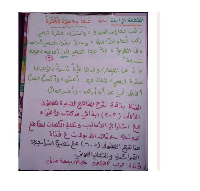 أخبار مصر | قطع استخراج للصف الأول الابتدائي لقواعد اللغة العربية.. أعرف النطق والكتابة السليمة