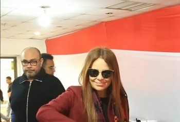 شاهد .. كارول سماحة تدلي بصوتها في الانتخابات الرئاسية المصرية