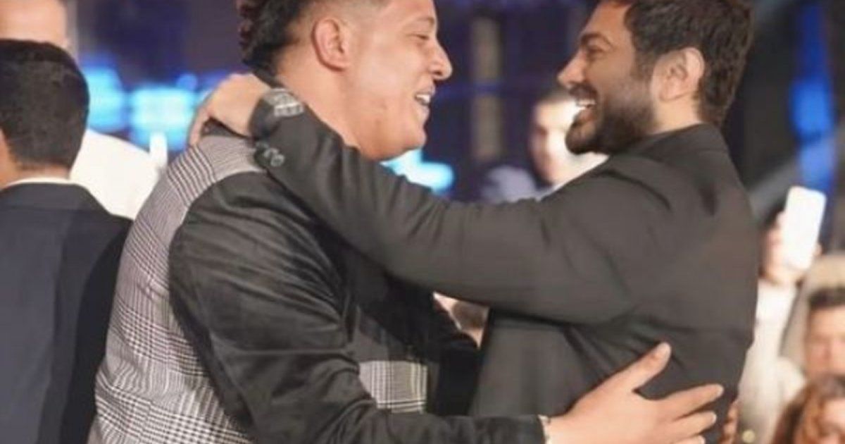 شاهد .. تامر حسني يوجه تهنئة لـ حمو بيكو على ميلاد ابنته :"ما فيش مستحيل"