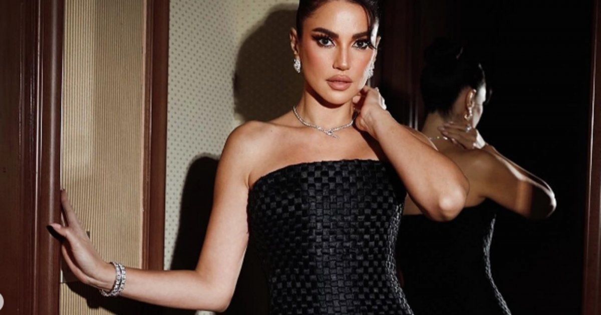 شاهد .. بالصور- بلوك أبيض شيك..درة التونسية تتألق بجمالها وأناقتها