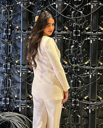 شاهد .. بالصور- بلوك أبيض شيك..درة التونسية تتألق بجمالها وأناقتها