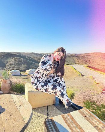 شاهد .. بالكاجوال الهادئ..روان بن حسين تستعرض أنوثتها وجمالها