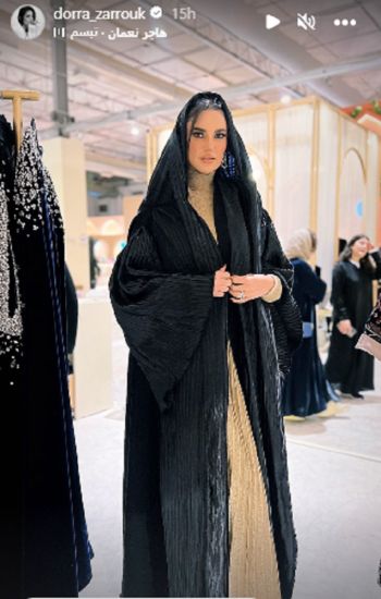 شاهد .. بالصورة - درة التونسية تخطف الأنظار بإطلالتها العربية .. وجمالها حديث الكثيرين