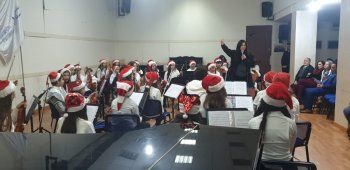 شاهد .. طلاب الكونسرفتوار يحتفلون بعيد الميلاد.. لبنان الأمل