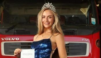 شاهد .. ملكة جمال تغير مهنتها وتصبح سائقة شاحنات ضخمة