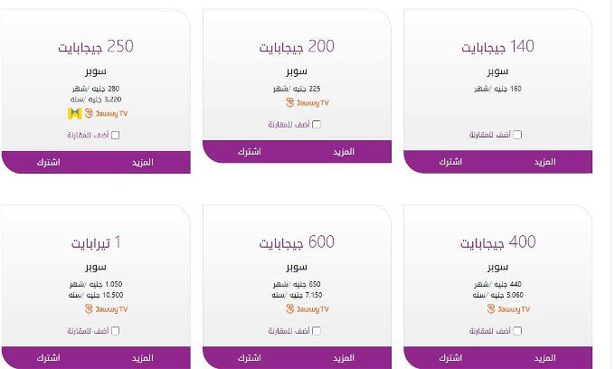 أخبار مصر | أسعار باقات الإنترنت الأرضي الجديدة.. تعرف عليها بعد الزيادة