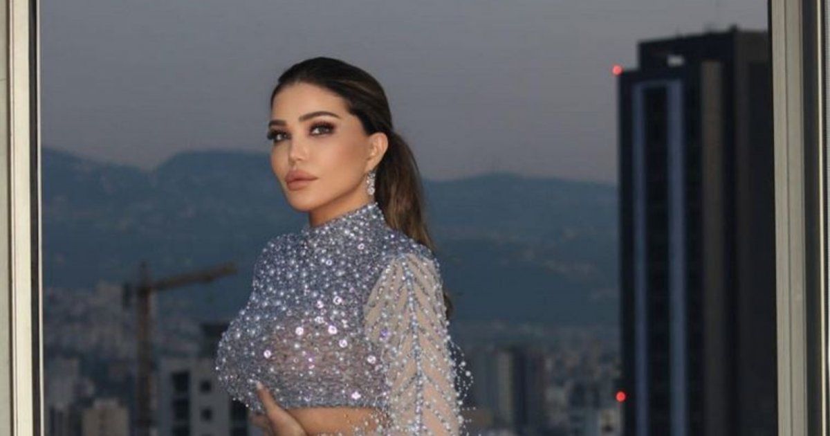 شاهد .. مي حريري بفستان مفتوح وجريء للغاية.. والجمهور قلق من نحافتها الزائدة