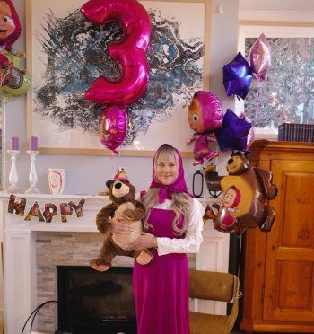 شاهد .. بالصور- على طريقة "ماشا والدب"... مريم أوزرلي تحتفل بعيد ميلاد ابنتها "ليلي"