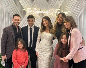 شاهد .. ليلى أحمد زاهر وهشام جمال يحتفلان بإرتباطهما رسمياً بحفل عائلي - بالصور