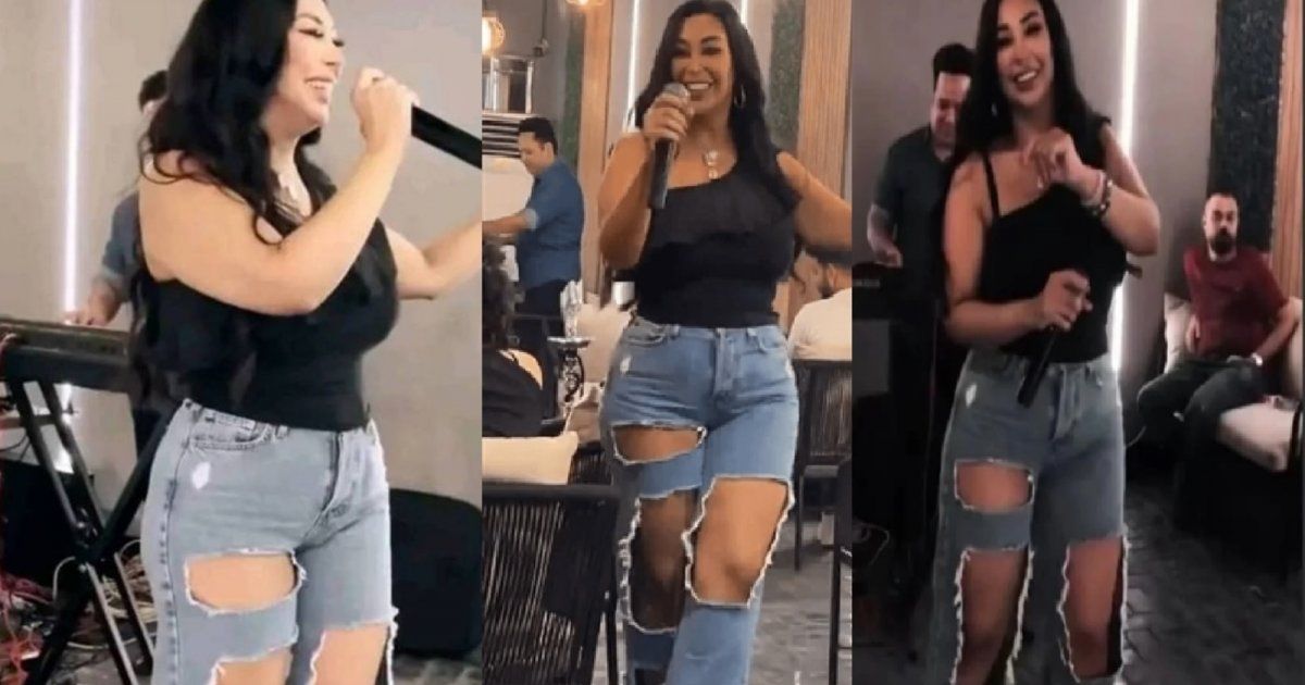 شاهد .. شاهيناز تدافع عن إطلالاتها بالجينز الممزق الجريء.. وهذا ما قالته